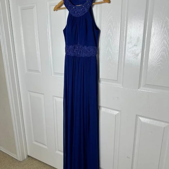 Women's One by Eight Royal Blue Halter Gown US Size 4 - Picture 2 of 15